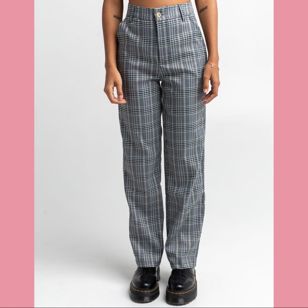 Full Tilt Plaid Worker Pants